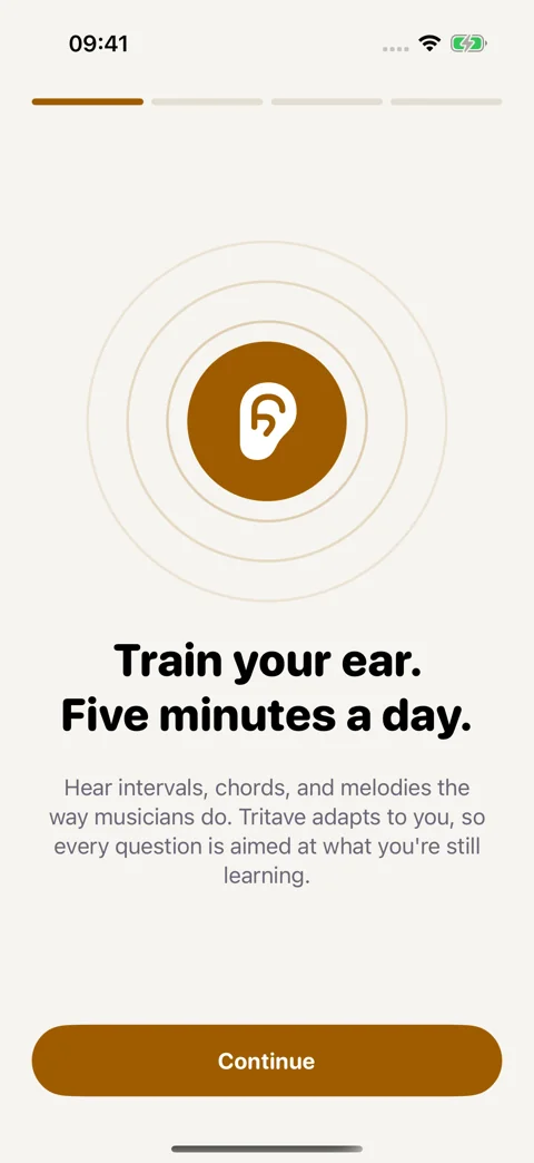 Welcome to Tritave: A gentle introduction to daily ear training.